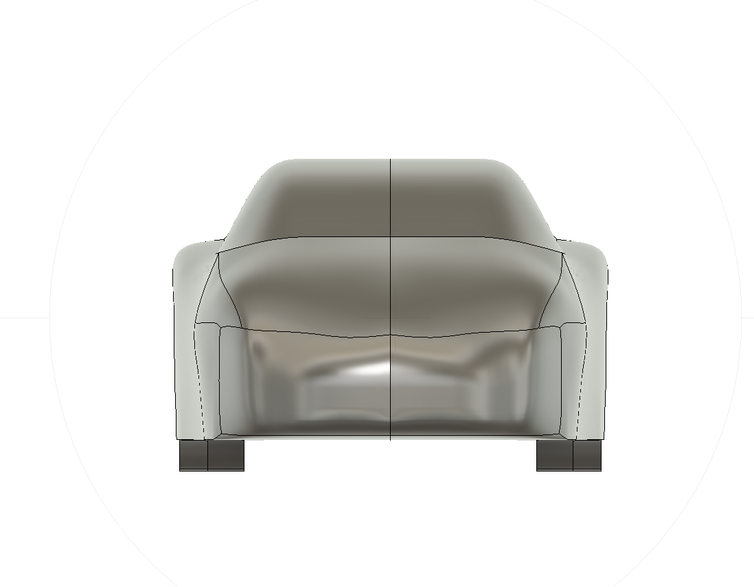 Refined front view