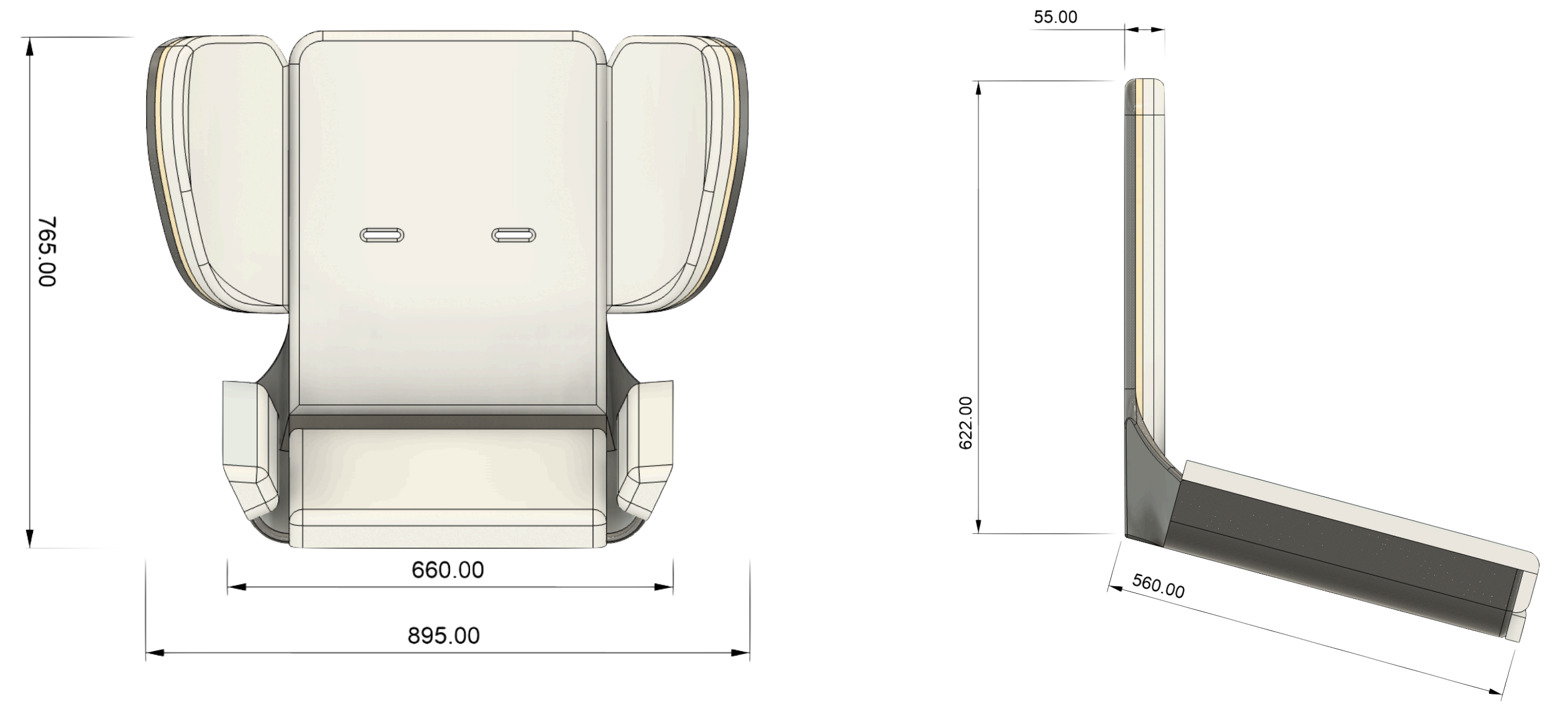 EverSeat dimensions