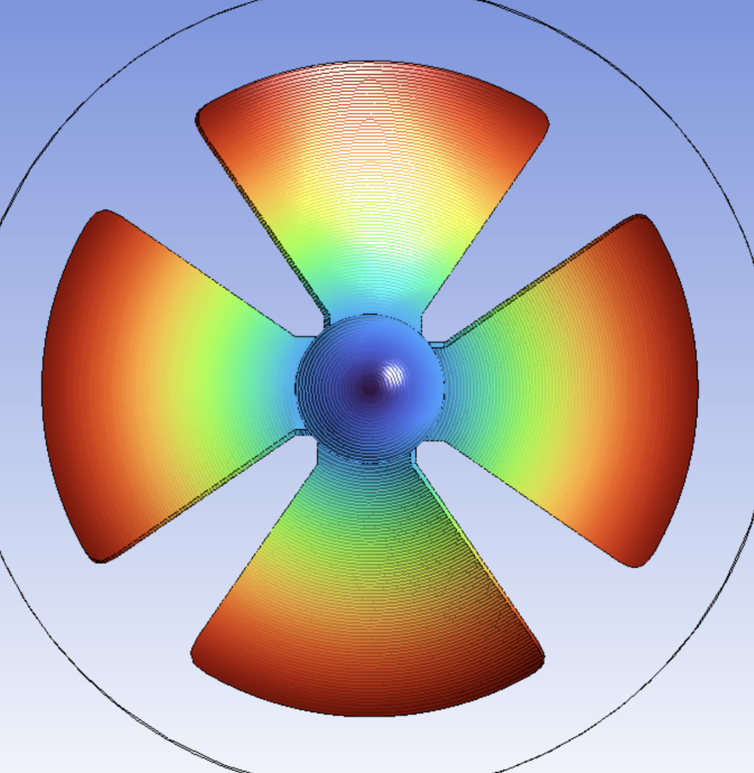 Rotating fan CFD project